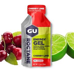 GU Roctane Energy Gel Cherry Lime 32g έως 12 άτοκες δόσεις ή 24 δόσεις