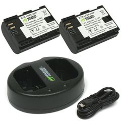 Wasabi Power Pack with Dual Charger for Canon LP-E6 έως 12 άτοκες δόσεις ή 24 δόσεις
