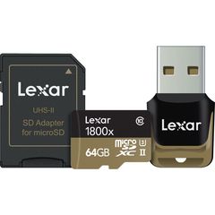 Lexar Professional UHS-II 1800x microSDXC 64GB έως 12 άτοκες δόσεις ή 24 δόσεις