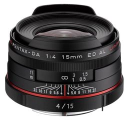 Pentax DA HD 15mm F4 ED AL Limited Black έως 12 άτοκες δόσεις ή 24 δόσεις