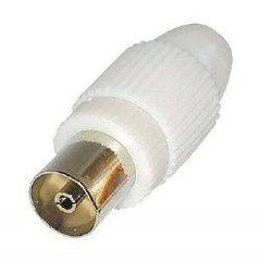 Φίς κεραίας ίσιο θηλυκό Silver CΝ-08