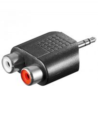 Adaptor-μετατροπέας Stereo από αρσενικό 3,5mm σε 2 RCA θηλυκά 11604 OEM