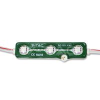 LED Module 3SMD Chips5050 1.2Watt Πράσινο Για επιγραφές IP67 VT-50503 V-TAC