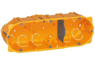 Legrand Κουτί Γυψοσανίδας Διακόπτου 3 θέσεων 40mm Κίτρινο Batibox 80043