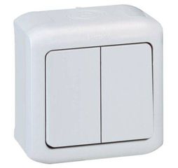 LEGRAND FORIX IP44 782362  Διακόπτης Κομμυτατέρ 10A 250V Λευκός