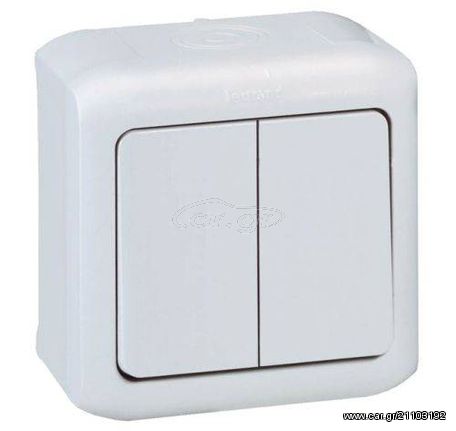LEGRAND FORIX IP44 782362  Διακόπτης Κομμυτατέρ 10A 250V Λευκός