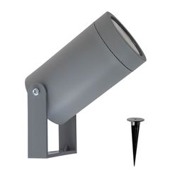 Σποτ κήπου καρφωτό μονό GU10  220-240V πλαστικό γκρι IP65 145-82022 FERRARA