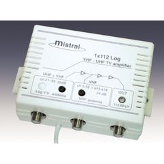 Ενισχυτής Κεντρικής Κεραίας VHF/UHF 1 Εξόδου 30dB MISTRAL 1X112 F