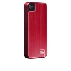 Case-Mate iPhone 4 / 4S Barely There Brushed Aluminum Red