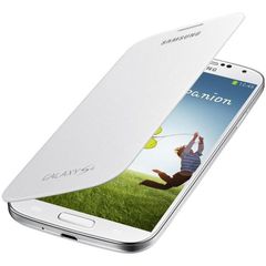 Θήκη Samsung Flip Cover για Samsung Galaxy S4 I9500 in White  EF-FI950BWEG Original