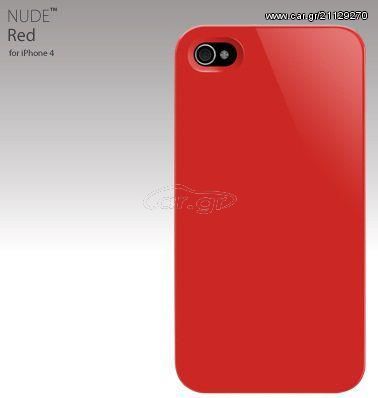 Θήκη Switch Easy Nude Red για iphone 4 + φιλμ προστασίας οθόνης