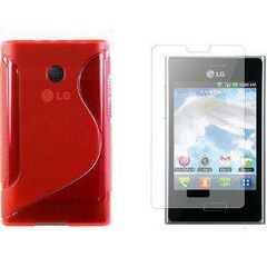 Θήκη Σιλικόνης για LG L3 E400 Red