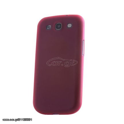 Θήκη TPU Ultra Thin για Samsung Galaxy Core i8260 Red+Φιλμ Προστασίας Οθόνης