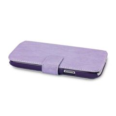 Θήκη για Samsung i9190 / I9195 Galaxy S4 Mini Low Profile PU Leather Wallet Purple