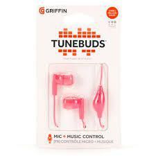 Griffin Tunebuds Earphones with microphone σε ροζ χρώμα