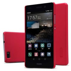 Θήκη Nillkin Super Frosted Shield για Huawei P8 red + Φιλμ Προστασίας Οθόνης