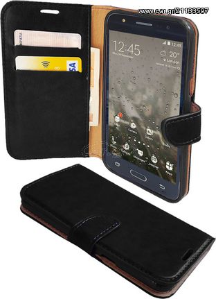 Θήκη OEM Sonata Book για ZTE Blade S6 ( stand ,θήκες για κάρτες,χρήματα) μαύρου χρώματος