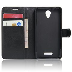 Θήκη OEM Wallet για Alcatel POP 4 5 " ( stand ,θήκες για κάρτες,χρήματα) μαύρου χρώματος