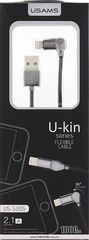 Usams Angle USB to Lightning Cable Μαύρο 1m ( iPhone 5,5s,6,6s,7)