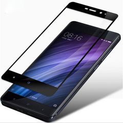 Tempered Glass Screen Protector Πλήρους Κάλυψης με πλαίσιο PET για Xiaomi Redmi Note 4X / Note 4 Snapdragon global version black