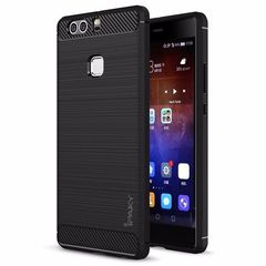 Θήκη iPaky Slim Carbon flexible cover TPU for Huawei P9 black