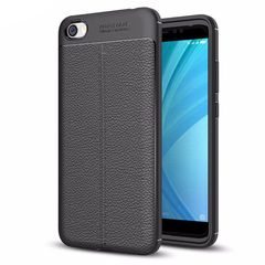 Θήκη Litchi Pattern Flexible Cover TPU για Xiaomi Redmi 5A black