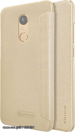 Θήκη Nillkin Sparkle Folio για Xiaomi Redmi 5 Plus χρυσού χρώματος