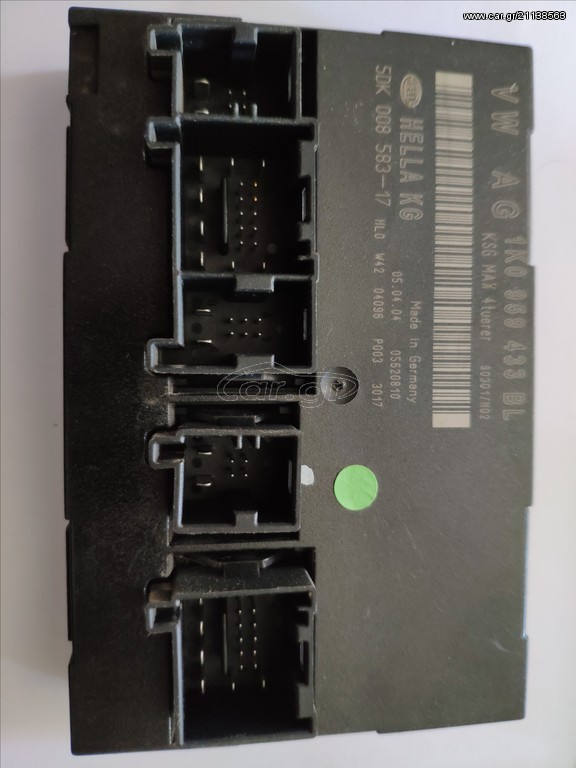 VW   1KO 959 433 BL  WINDOW DOOR & ALARM  CENTROL LOCKING CONTROL MODULE