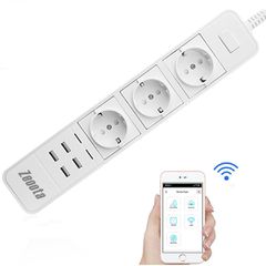 WiFi Smart Power Strip Socket με 3 πρίζες και 4 USB Port charge - 1771
