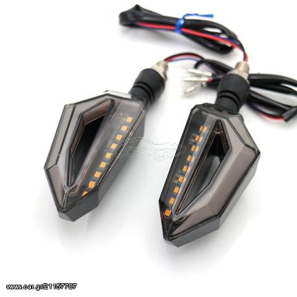 LED ΠΙΣΩ ΦΛΑΣ ΜΕ ΣΤΟΠ ( ZΕΥΓΑΡΙ ) ΓΙΑ  HONDA KAWASAKI SUZUKI YAMAHA APRILIA