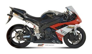 Εξατμίσεις Διπλά Τελικά Mivv Suono S.Steel/Carbon End Yamaha R1 2007-2008*