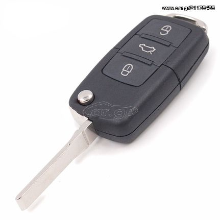 Κέλυφος - Κλειδί (3 κουμπιά) SEAT Altea/Leon/Toledo 434MHz με πλακέτα  ID48 