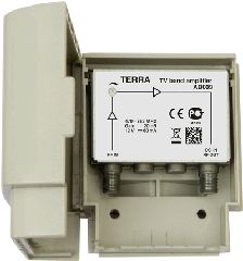 TERRA AB003 Amplifier 20 dB gain UHF masthead amplifier, interstage 10 dB gain regulator