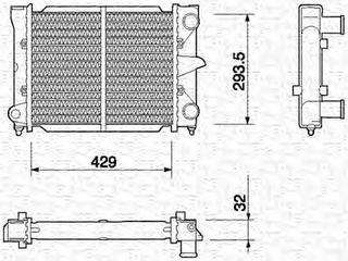 VW GOLF, JETTA, PASSAT, Ψυγείο, ψύξη κινητήρα