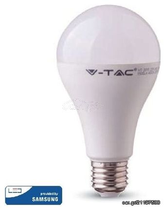 LED V-TAC Λάμπα E27 18W A80 SAMSUNG CHIP Θερμό Λευκό 126