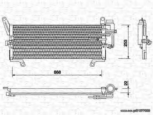 FIAT PUNTO 55, 60, 75,  Συμπυκνωτής, σύστ. κλιματισμού