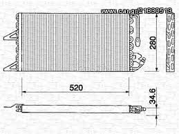 FIAT PUNTO, LANCIA Y,  Συμπυκνωτής, σύστ. κλιματισμού