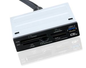 CSL internal Card Reader 3.5 inch / 1 x USB 3 Port Super Speed / SD/SDHC / Mini SDHC / Micro SDHC/XD / CF/MD black