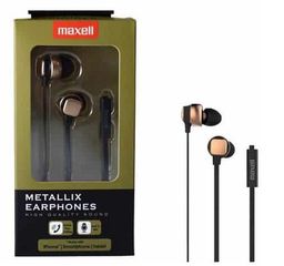 Ακουστικα Maxell METALLIX HANDSFREE ES200 Χρυσό