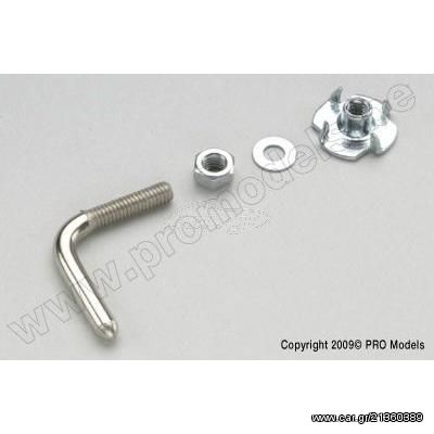 Tow hook, 2.15x20mm, Galvanized Steel (2pcs)