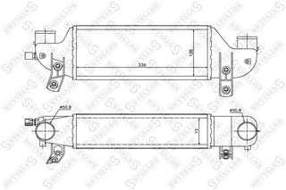 Ψυγείο Intercooler FORD TRANSIT CONNECT TOURNEO Van 2002 - 2006 1.8 Di  ( BHPA,P7PA,P7PB,R2PA  ) (75 hp ) Πετρέλαιο #098306210