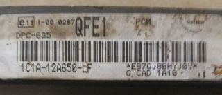 ΕΓΚΕΦΑΛΟΣ ΚΙΝΗΤΗΡΑ ΜΕ ΚΩΔΙΚΟ 1C1A-12A650-LF / FORD TRANSIT / 00-06. AΡΙΣΤΗ ΚΑΤΑΣΤΑΣΗ!!!ΑΠΟΣΤΟΛΗ ΣΕ ΟΛΗ ΤΗΝ ΕΛΛΑΔΑ!!!