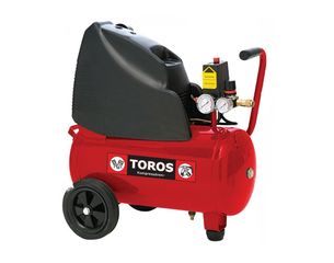 Αεροσυμπιεστής τροχήλατος OILFREE μονομπλόκ 2 HP / 24 LT TOROS 40148