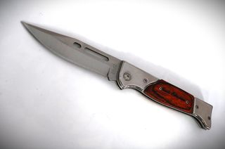 Πτυσσόμενο μαχαίρι στιλέτο με ξύλινη λαβή CCCP USSR AK-47 Kalashnikov