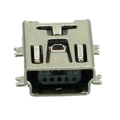 USB 2.0 Connector Mini USB, pins ίσια, Silver CON-U001 id: 10048