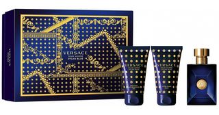 VERSACE Dylan Blue SET: EDT 5ml + aftershave balm 25ml + shower gel 25ml