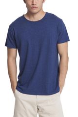 Thinking Mu Hemp t-shirt blue marino Ανδρικό - mts00113