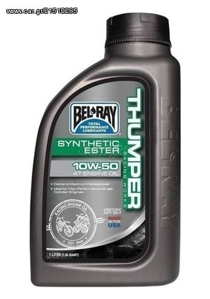 ΛΑΔΙ BEL-RAY 10W50 THUMPER RACING WORKS SYNTHETIC ESTER 1LT