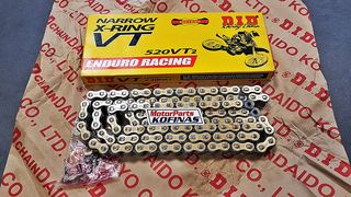 ΑΛΥΣΙΔΑ DID 520VT2 120L X RING ENDURO RACING ΧΡΥΣΗ