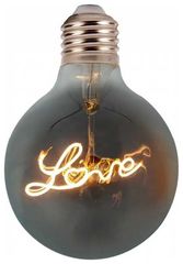 LED V-TAC Λάμπα E27 Special Filament (LOVE) 5W Σφαιρική G125  Amber Θερμό Λευκό 2200K sku2700